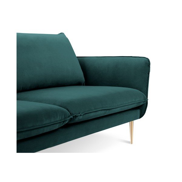 Petrolej zelena baršunasta sofa Cosmopolitan Design Florence, 160 cm-image-3