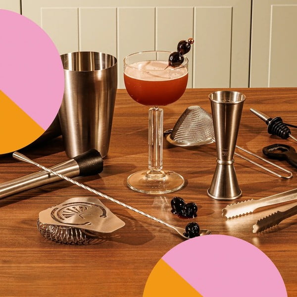 Set za pripremu koktela od nehrđajućeg čelika Bar in Box – VacuVin-image-1