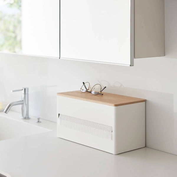 Bijeli metalni stalak za papirnate ručnike Rin – YAMAZAKI-image-3