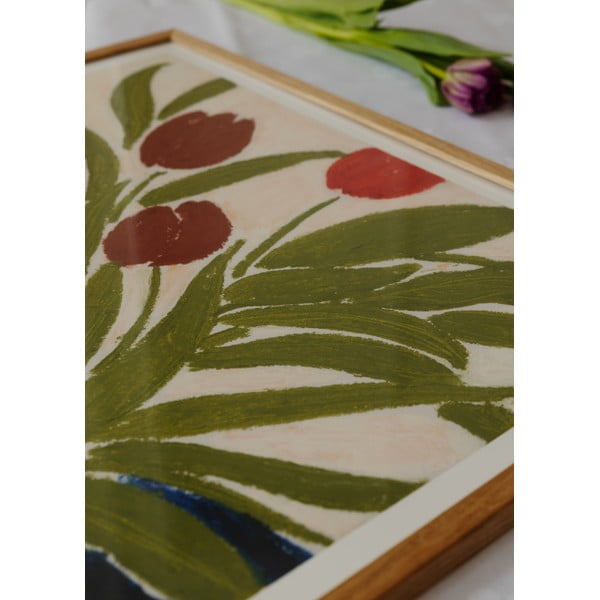 Plakat 70x50 cm Tulips in a Blue Vase – Anine Cecilie Iversen – The Poster Club-image-2