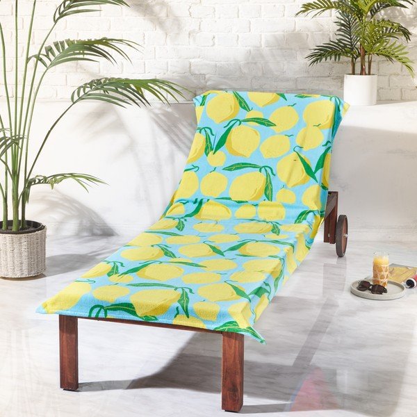 Pamučan ručnik za plažu 92x180 cm Lemons Lounger – Catherine Lansfield-image-1