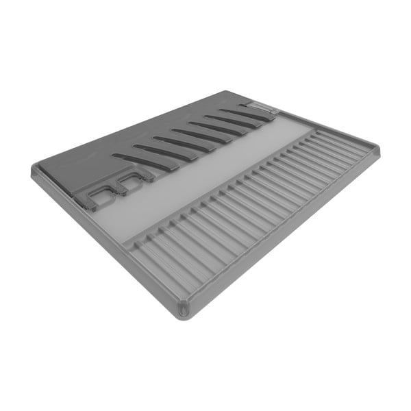 Tamno sivi sklopivi ocjeđivač za suđe Space - Rotho-image-2