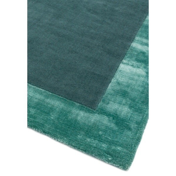 Petrolej zeleni ručno rađen tepih od mješavine vune 160x230 cm Ascot – Asiatic Carpets-image-3