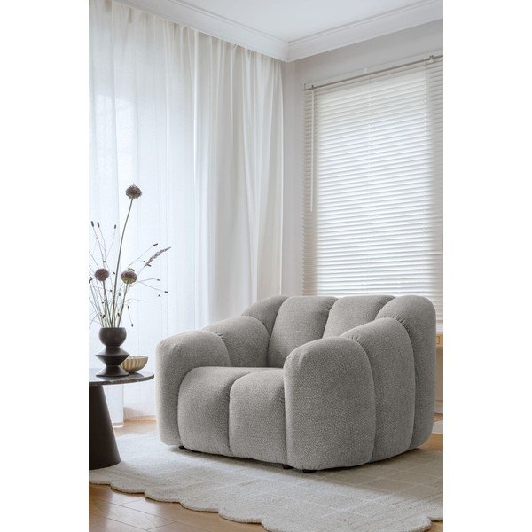 Svijetlo siva fotelja Shell – Miuform-image-2