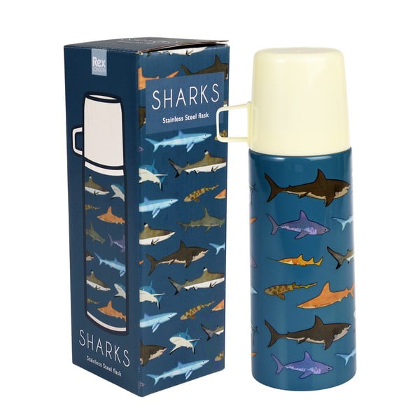 Plava dječja termosica 350 ml Sharks – Rex London-image-4