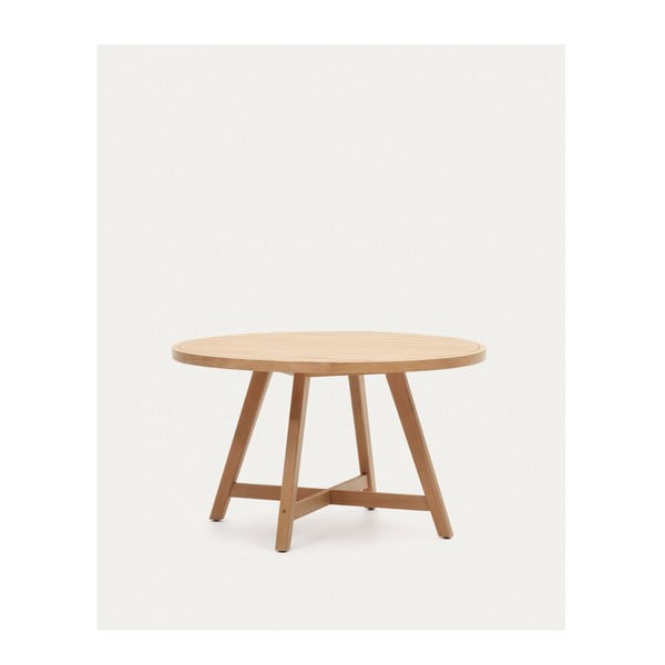 Okrugli vrtni blagovaonski stol od drva eukaliptusa ø 130 cm Urqell - Kave Home-image-4