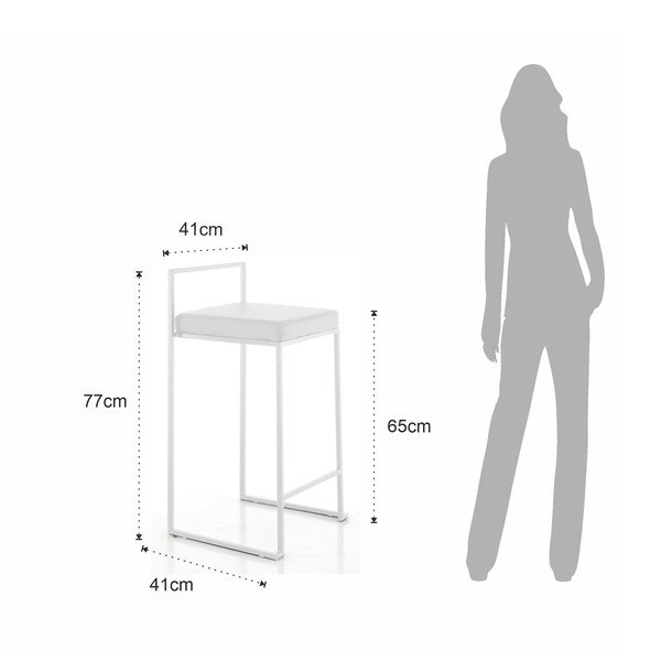 Bijele barske stolice u setu 2 kom 77 cm Dodo – Tomasucci-image-4
