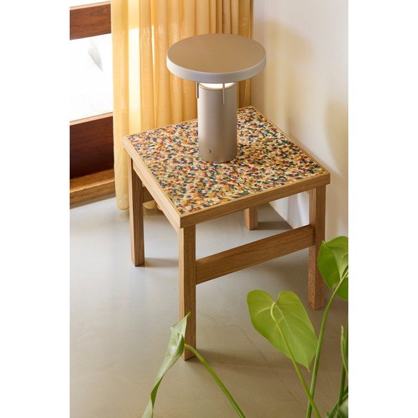 Pomoćni stol u dekoru hrasta 40x40 cm Confetti – Hübsch-image-2