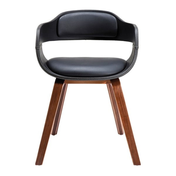 Blagovaonska stolica s tamnim drvenim postoljem Kare Design Costa