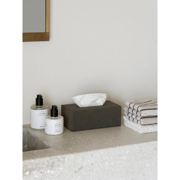 Kutija za maramice od imitacije kože Sahla – Blomus-image-1