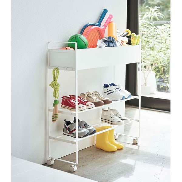 Bijeli metalni ormar za dječje cipele 74,5x74,5x22 cm Tower – YAMAZAKI-image-4