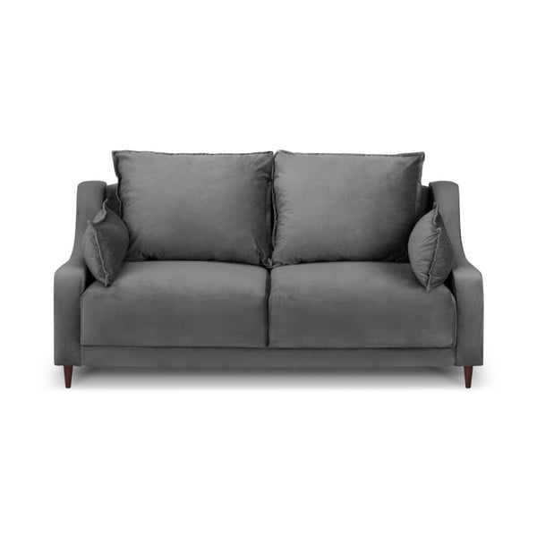Sofa od sivog baršuna Mazzini Sofas Freesia, 150 cm
