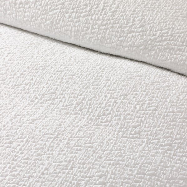 Bijela posteljina za bračni krevet/za produženi krevet od krepa 230x220 cm Crinkle Seersucker – Catherine Lansfield-image-3