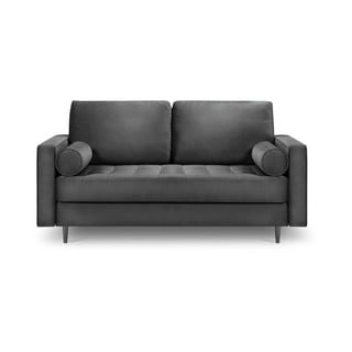 Tamnosiva baršunasta sofa Milo Casa Santo, 174 cm