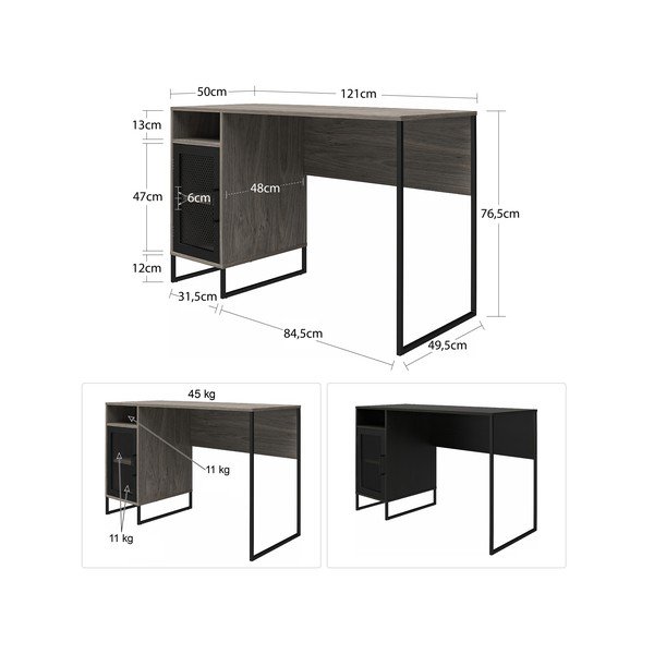 Radni stol 50x121 cm Purdue – Støraa-image-2
