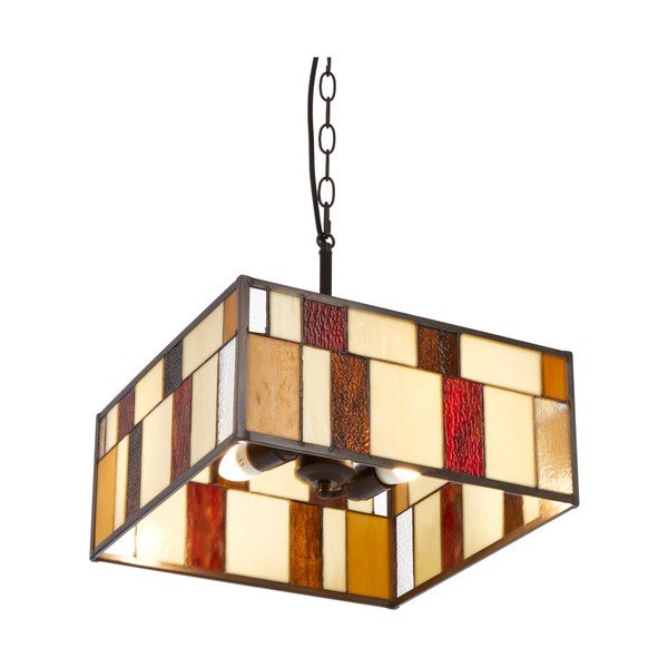 Metalna viseća svjetiljka sa staklenim sjenilom Waldorf – Premier Housewares-image-3