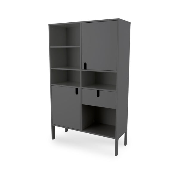 Siva polica za knjige Tenzo Uno, visina 176 cm-image-2