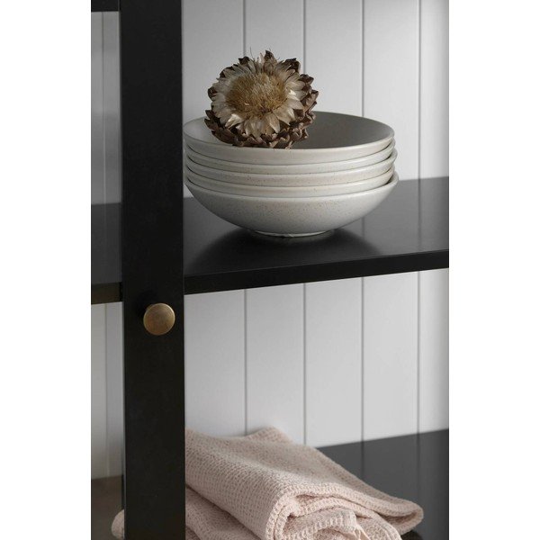 Crna vitrina od MDF-a 98x193x34 cm Wilma – Ellos Home-image-2