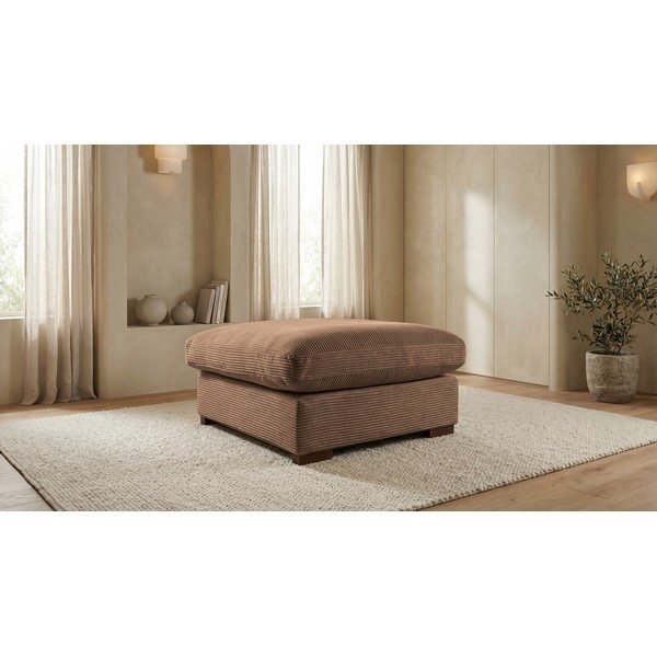 Svjetlo smeđi tabure od samta Comfy – Scandic-image-1