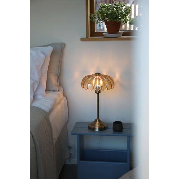 Mjedena/jantarna stolna lampa (visina 43 cm) Kurage – Markslöjd-image-1