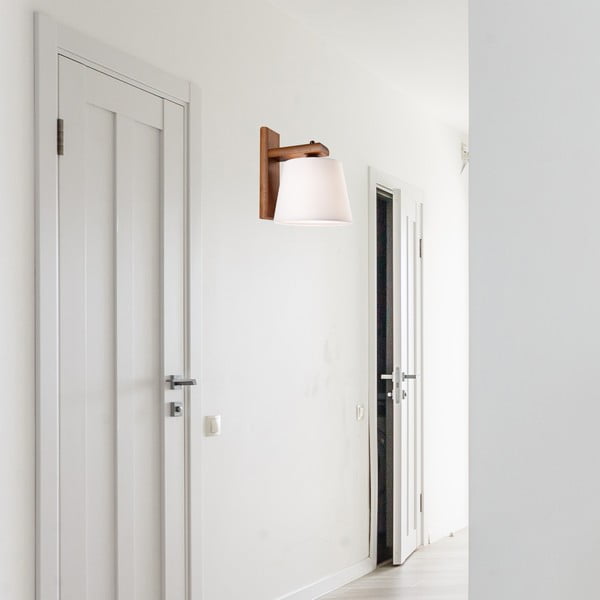 Tamno smeđa zidna lampa ø 20 cm Aida – LAMKUR-image-2