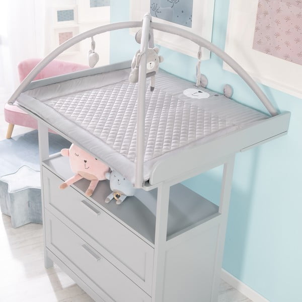 Siva dječja podloga za igru 75x85 cm Style – Roba-image-1