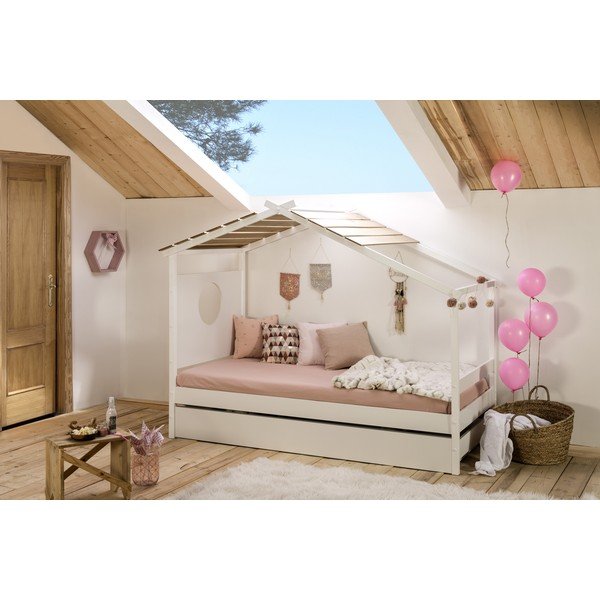 Bijeli dječji krevetić s ladicom na izvlačenje Marckeric Nayah, 90 x 190 cm-image-3