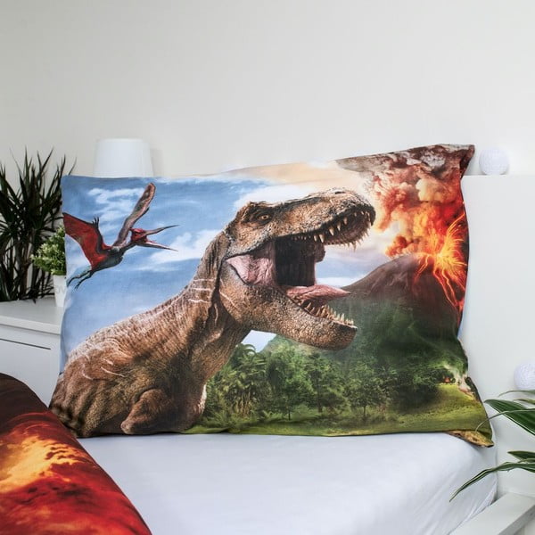 Pamučna dječja posteljina za krevet za jednu osobu 140x200 cm Jurassic World "Volcano" – Jerry Fabrics-image-3