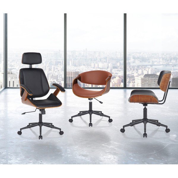 Crna uredska stolica od umjetne kože Visby – Tomasucci-image-1