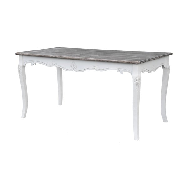 Blagovaonski stol od bijele topole s prirodnim detaljima Livin Hill Rimini, 160 x 80 cm
