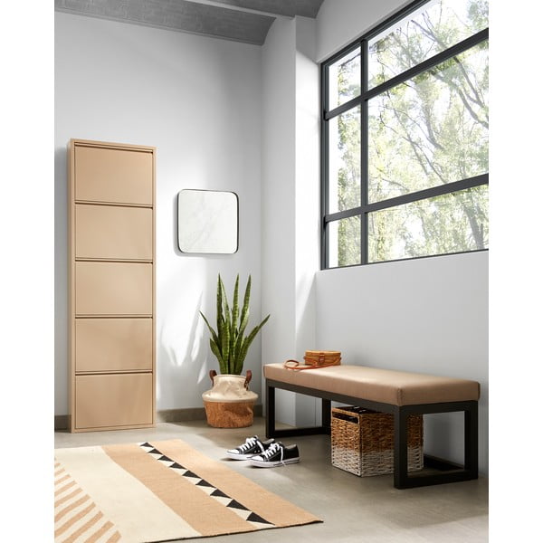 Pletena kutija za pohranu s bijelim detaljima Kave Home Woody-image-3