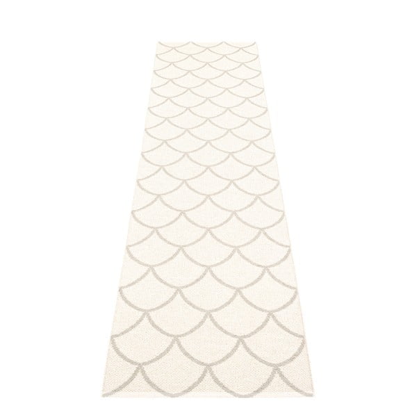 Krem unutarnja i vanjska staza 70x300 cm Kotte Linen – Pappelina-image-2