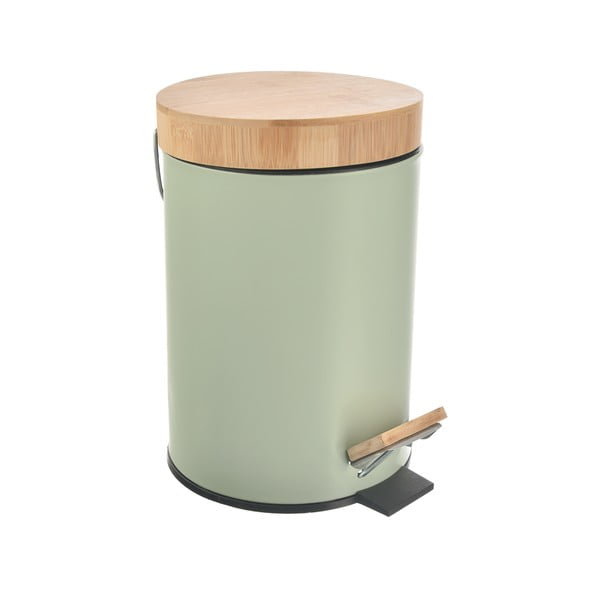 Svijetlo zelena metalna kanta za smeće s pedalom 3 l Greenish – Orion-image-2