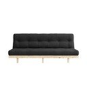 Kauč na rasklapanje Karup Design Lean Raw Dark Grey