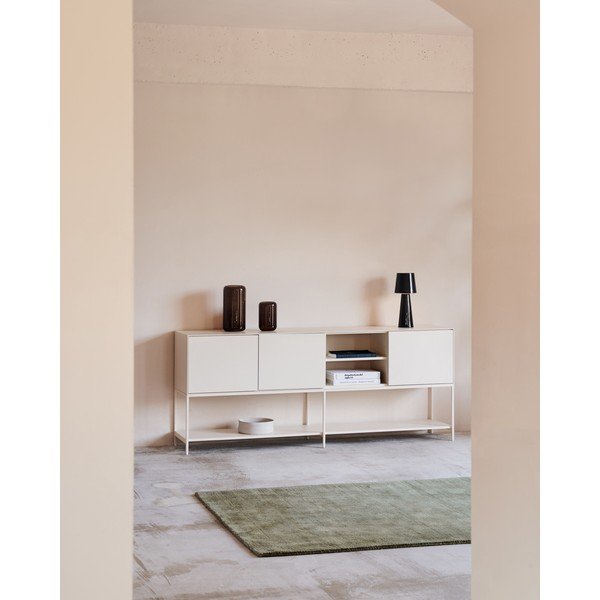 Bijela niska komoda 195x80 cm Vedrana – Kave Home-image-1