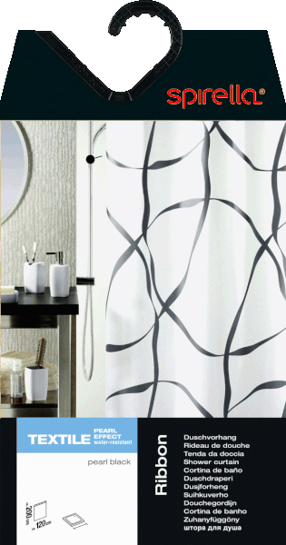 Tuš zavjesa 180x200 cm Ribbon – Spirella-image-1