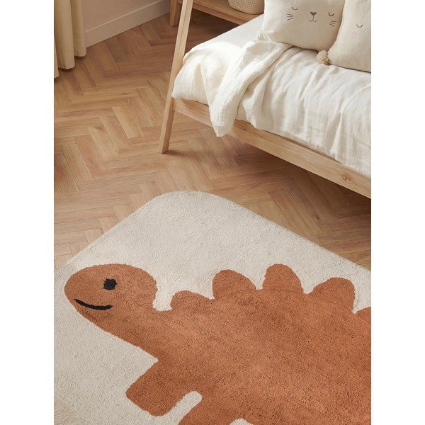 Narančasti/krem periv/ručno rađen pamučan dječji tepih 140x200 cm Snuggle Doro – Hanse Home-image-2