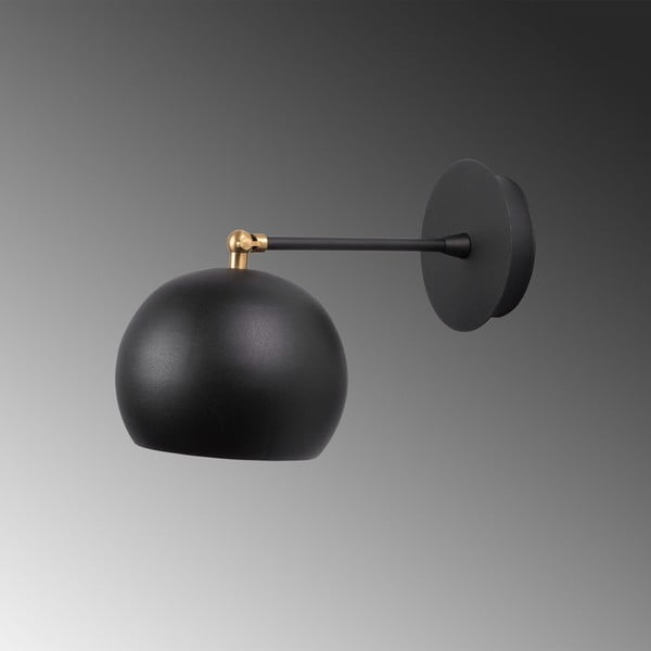 Crna zidna lampa ø 15 cm Stiva – Opviq lights-image-2