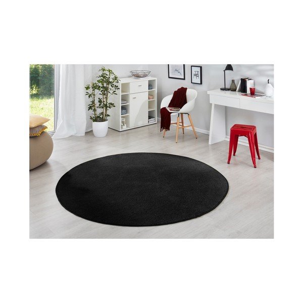 Crni tepih Hanse Home, ⌀ 133 cm-image-1