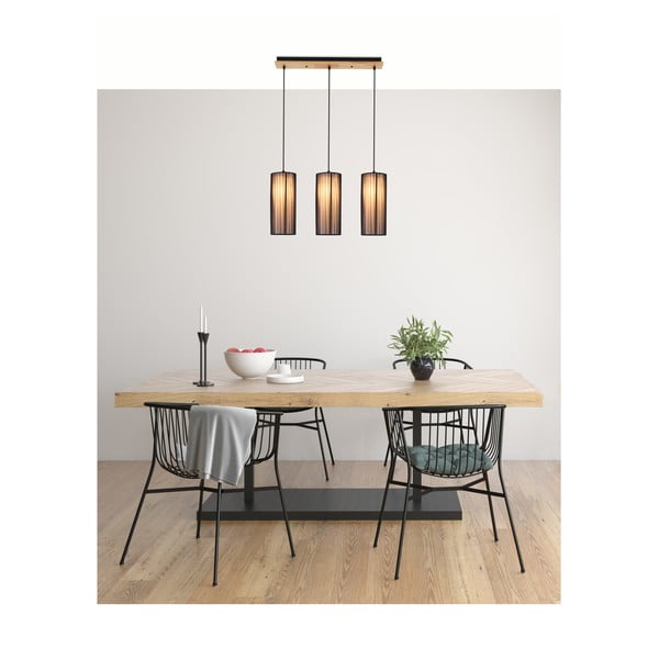 Viseća svjetiljka s tekstilnim sjenilom Kioto – Candellux Lighting-image-1
