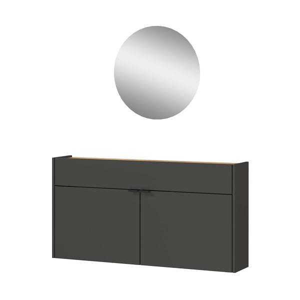 Antracitno sivi/natur set za hodnik Ameca – Germania