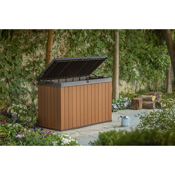 Smeđa plastična vrtna kutija za pohranu Darwin – Keter-image-1