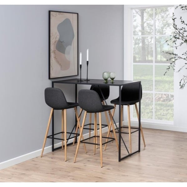 Siva/u prirodnoj boji barska stolica 101 cm Wilma – Actona-image-1