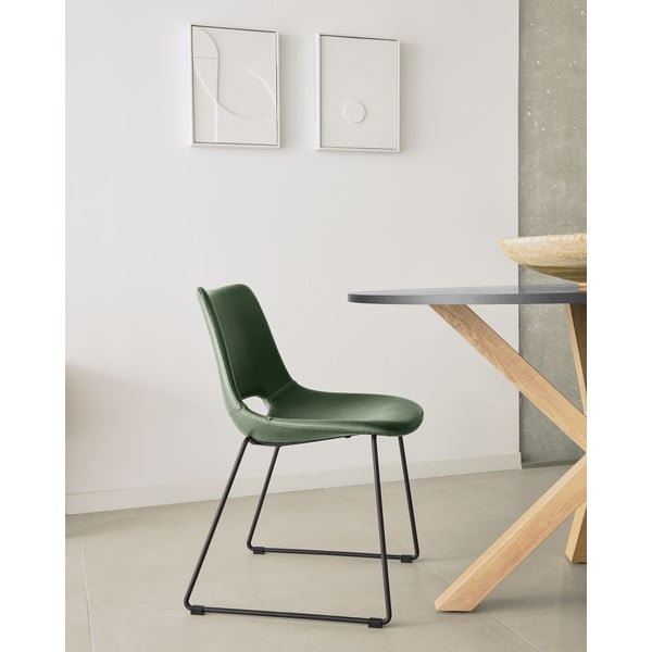 Zelena blagovaonska stolica Kave Home Zahara-image-1
