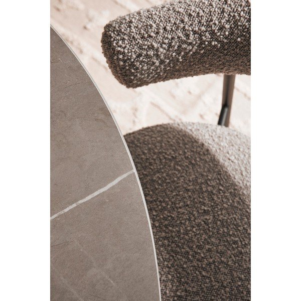 Okrugao blagovaonski stol s pločom stola u mramornom dekoru ø 120 cm Bamira – Yes Everyday-image-4