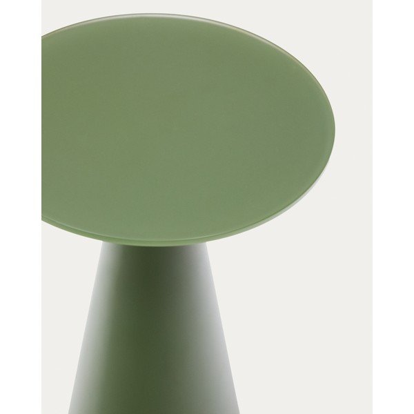 Okrugao pomoćni stol sa staklenom pločom stola ø 35 cm Wilshire – Kave Home-image-3