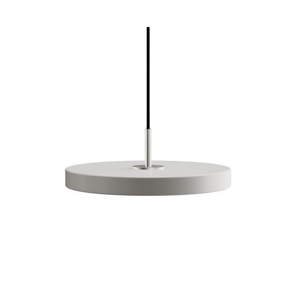Svijetlo siva LED viseća svjetiljka s metalnim sjenilom ø 31 cm Asteria Mini – UMAGE