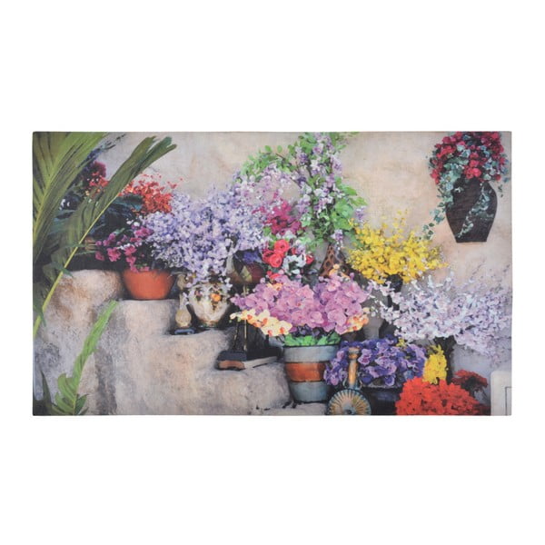 Podloga ispod prostirke od lijevanog željeza Esschert Design Flowers, 76,2 x 45, cm