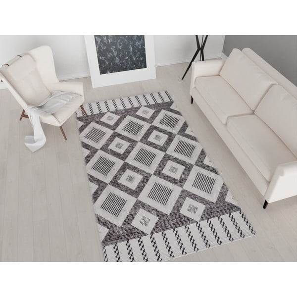 Sivi perivi tepih 80x50 cm - Vitaus-image-1