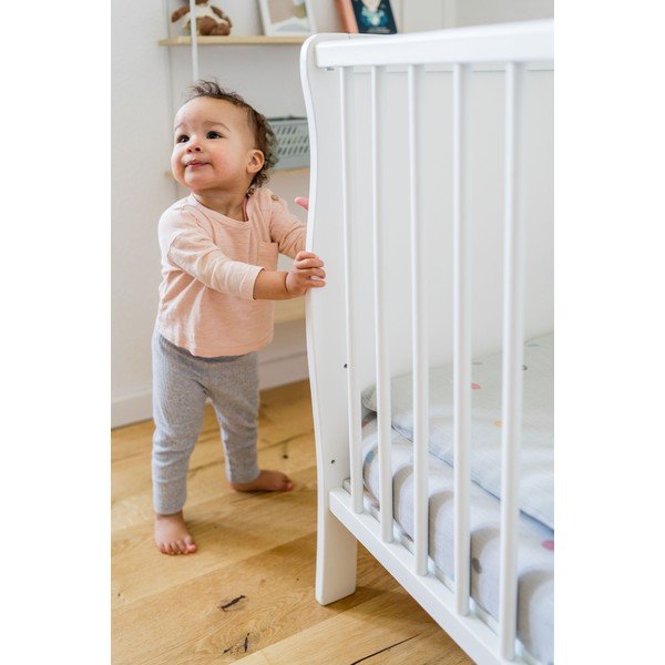 Siva plahta od muslina Kindsgut Dots, 60 x 120 cm-image-1